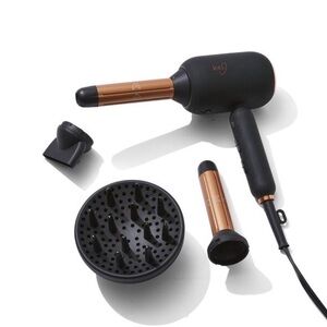 3-in-1 Luxe Black and Gold Hair Styling Tool